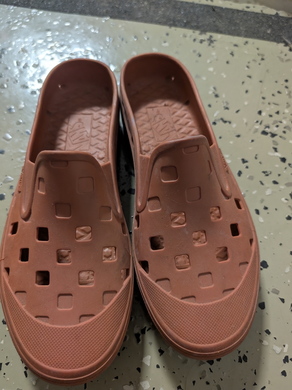 Vans Men's Slip-On Ventilated Clog — Rust Orange